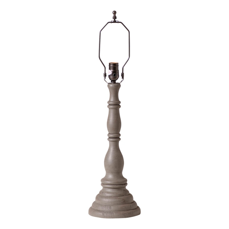 Davenport Wood Table Lamp Base in Earl Gray