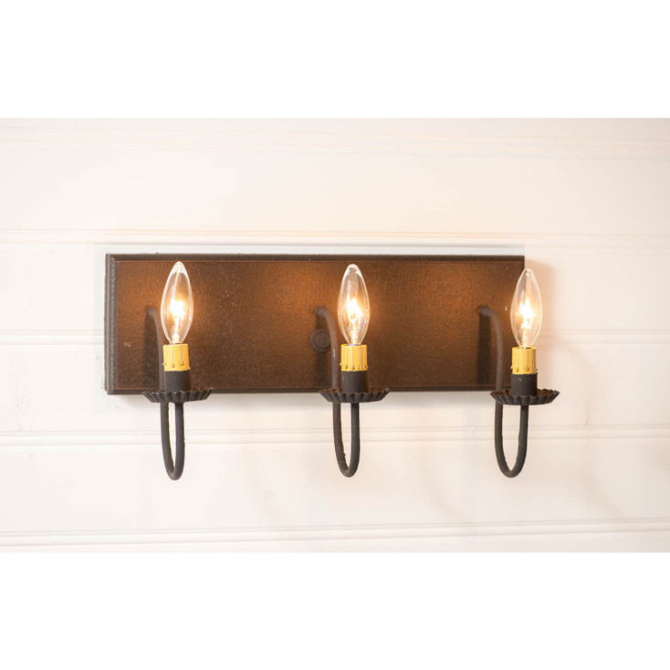 3-Light Vanity Light in Black