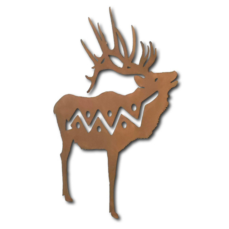 Elk Rust Metal Wall Art