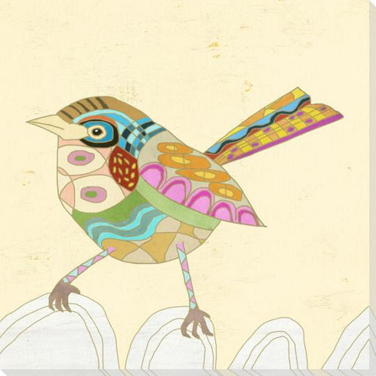 Six Birds 3 Wrapped Canvas Giclee Art Print Wall Art