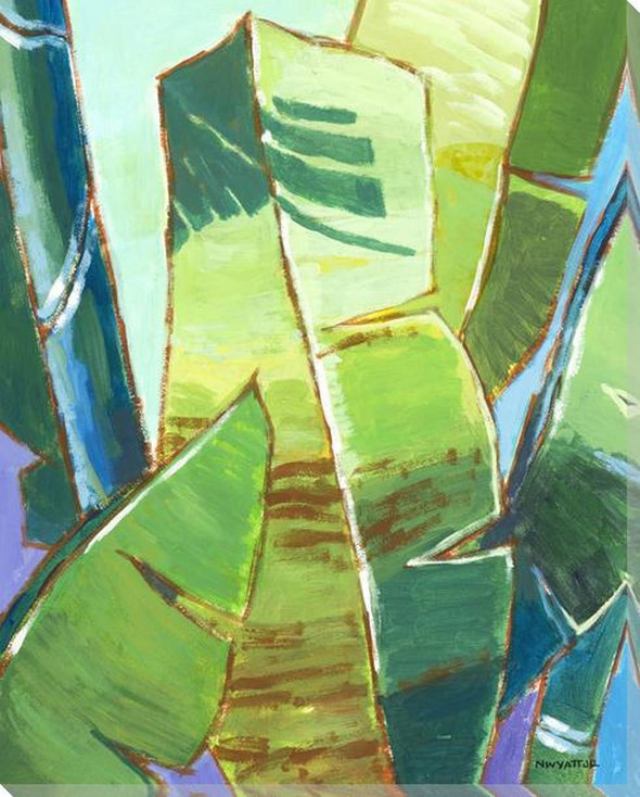 Banana Leaf 1 Wrapped Canvas Giclee Art Print Wall Art