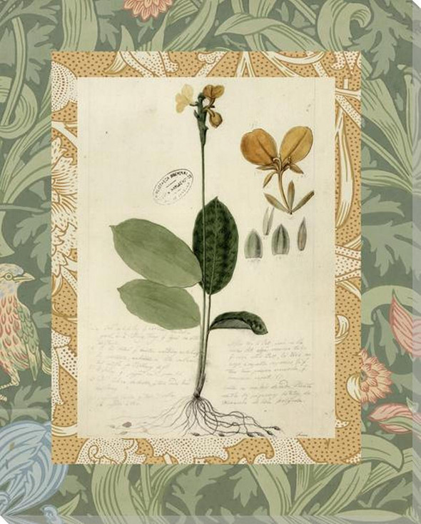 Patterned Botanical 1 Wrapped Canvas Giclee Art Print Wall Art