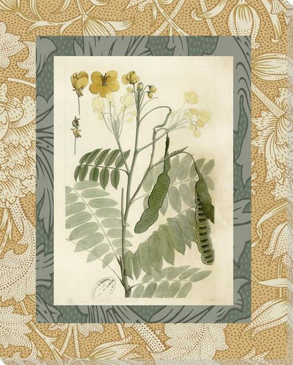 Patterned Botanical 3 Wrapped Canvas Giclee Art Print Wall Art