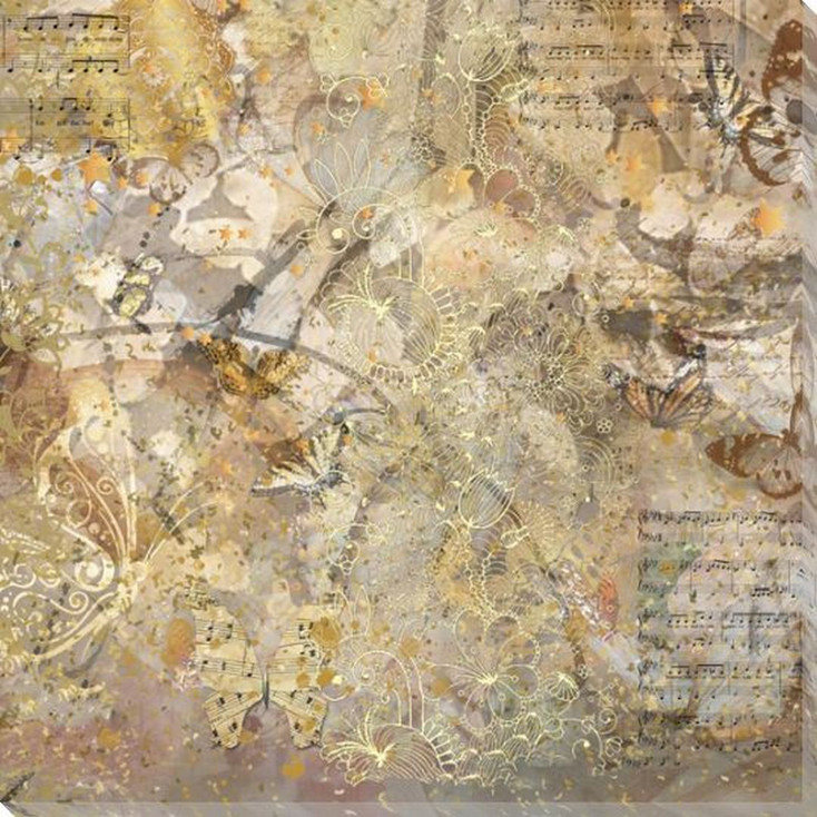 Butterfly Dress Wrapped Canvas Giclee Art Print Wall Art