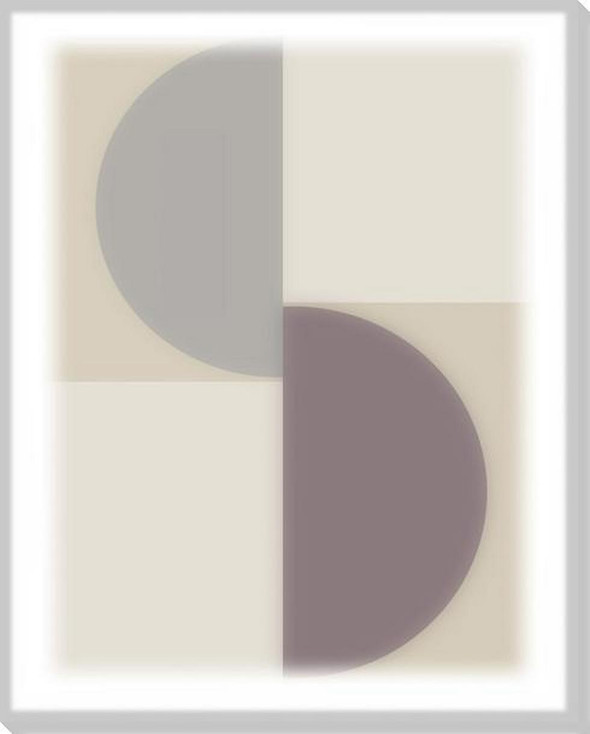 Split Circle II Wrapped Canvas Giclee Art Print Wall Art
