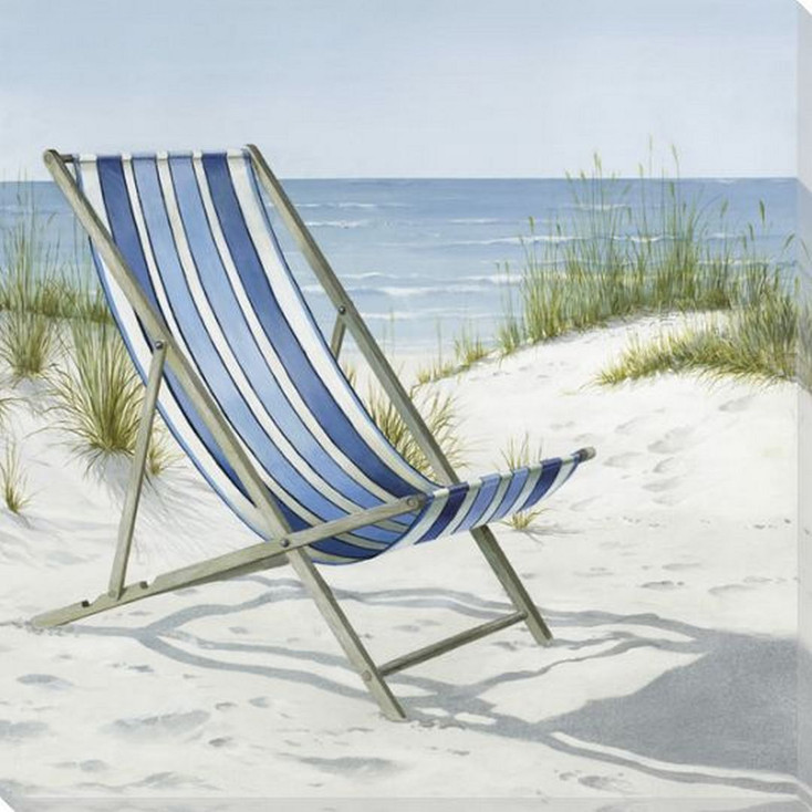Beach Day No 1 Wrapped Canvas Giclee Art Print Wall Art