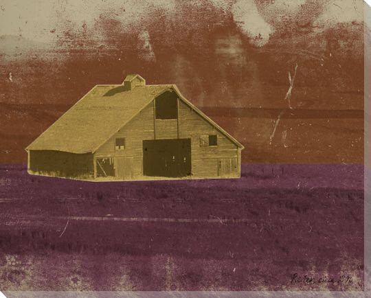 Barns and Fences 2 Wrapped Canvas Giclee Print Wall Art