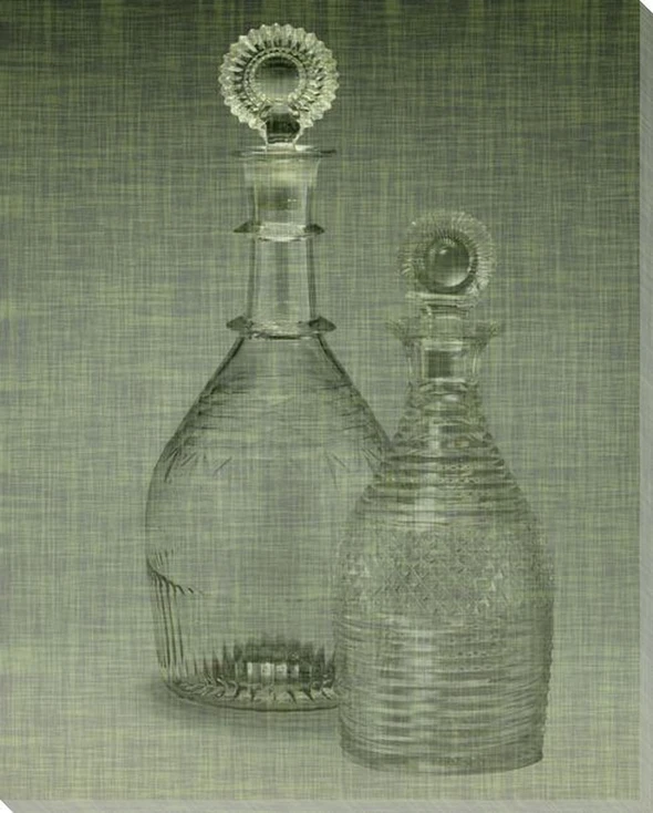 18th Century European Decanters Wrapped Canvas Giclee Art Print Wall Art