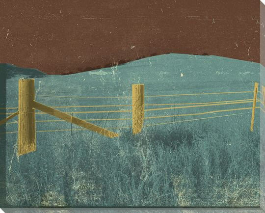 Barns and Fences 6 Wrapped Canvas Giclee Print Wall Art