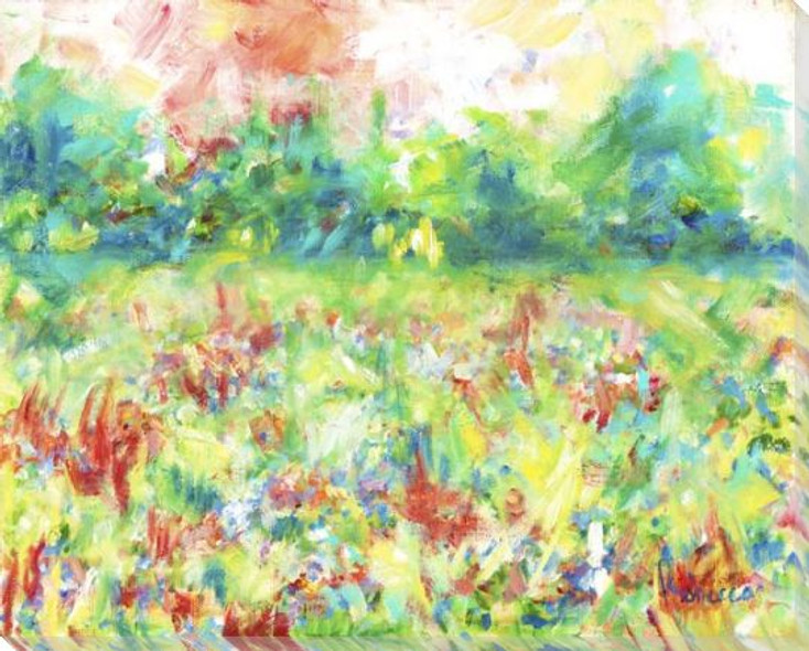Field of Color Wrapped Canvas Giclee Art Print Wall Art