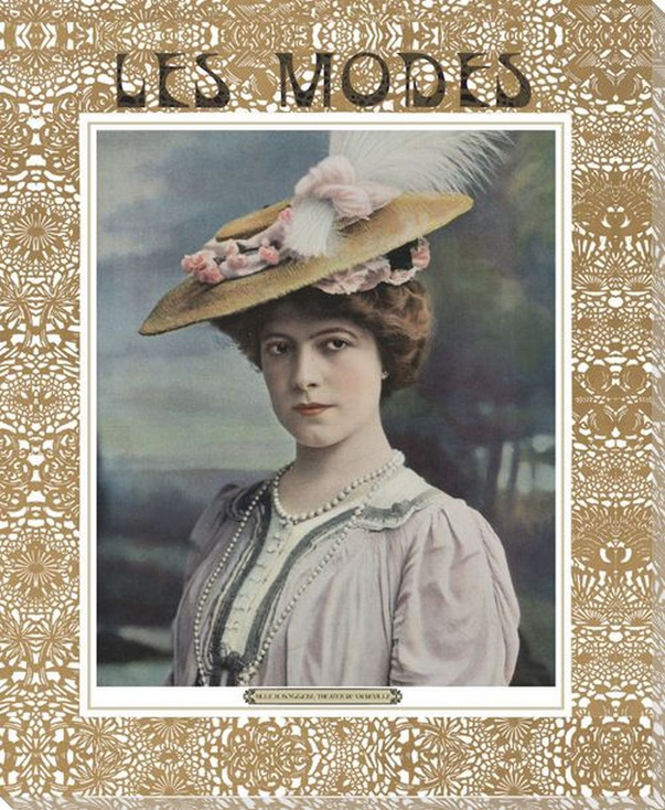 Les Modes 4 Wrapped Canvas Giclee Art Print Wall Art