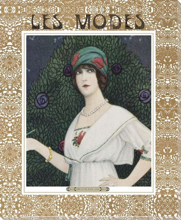 Les Modes 5 Wrapped Canvas Giclee Art Print Wall Art