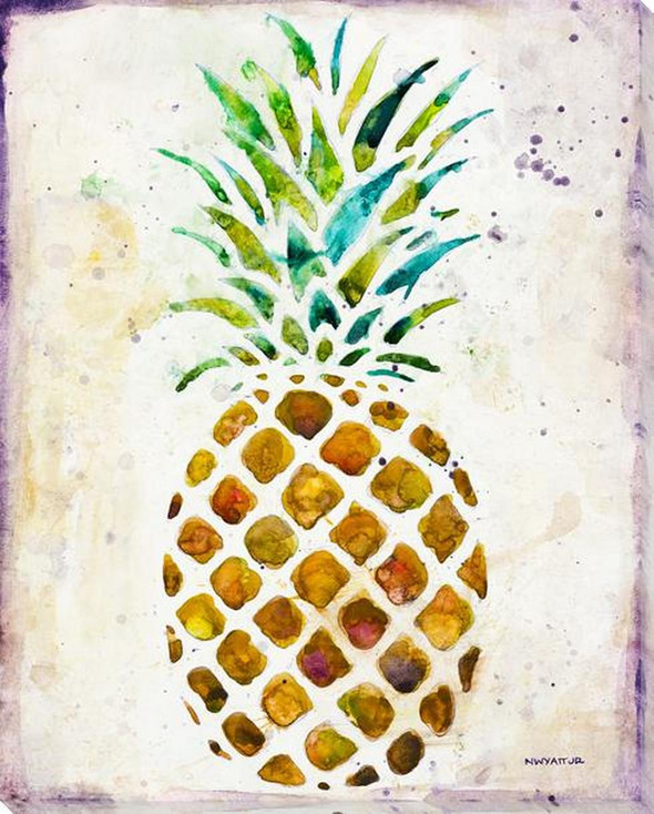 Heirloom Pineapple I Wrapped Canvas Giclee Art Print Wall Art