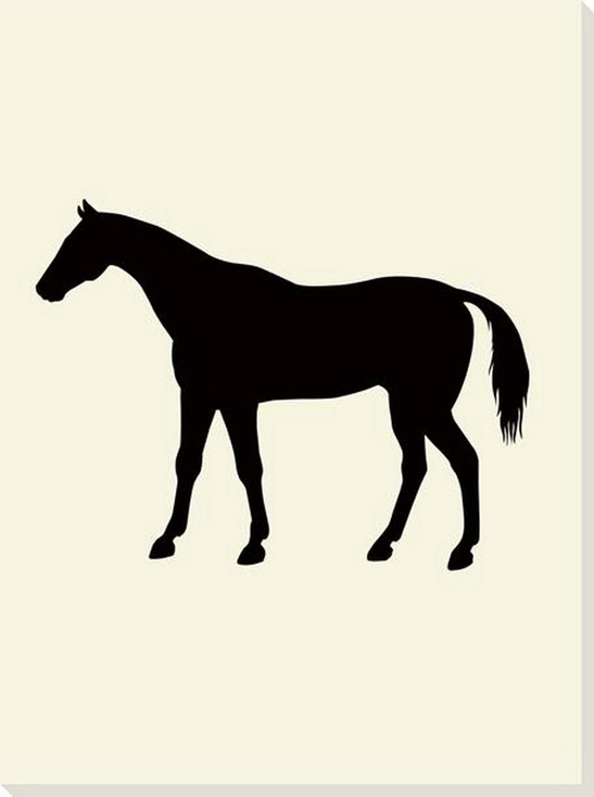 Equestrian Personalized II Horse Wrapped Canvas Giclee Art Print Wall Art