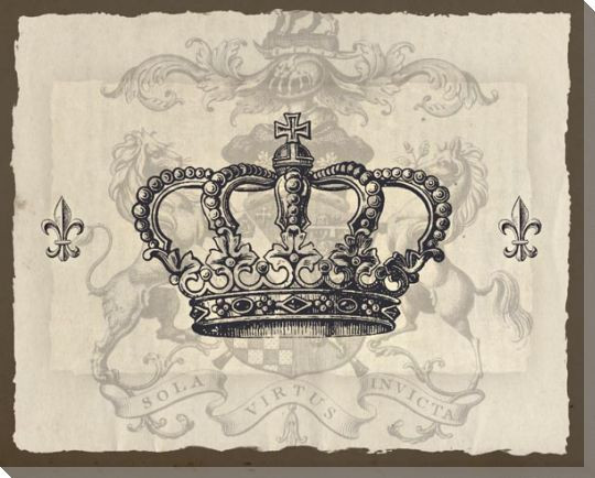 Light Crowns 3 Wrapped Canvas Giclee Print Wall Art