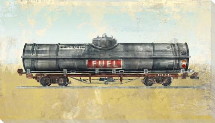 Tanker Car Wrapped Canvas Giclee Art Print Wall Art