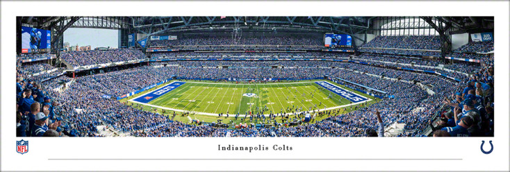Indianapolis Colts Football 50 Yard Line Panoramic Art Print
