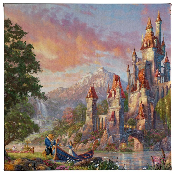 14" Disney Beauty & the Beast II Wrapped Canvas Art Print Wall Art