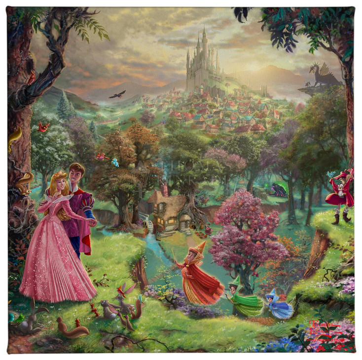14" Disney Sleeping Beauty Wrapped Canvas Art Print Wall Art