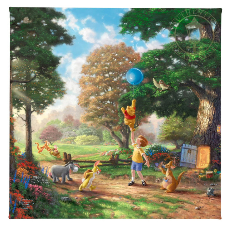 14" Disney Winnie the Pooh II Wrapped Canvas Art Print Wall Art