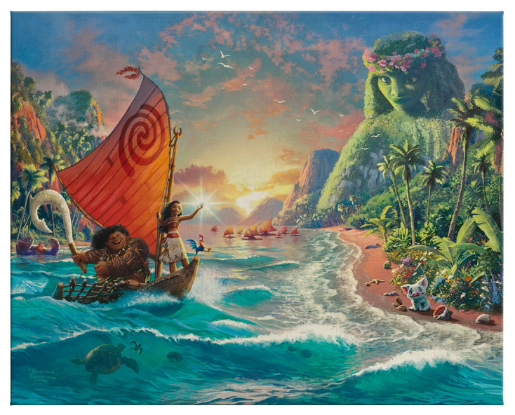 24" x 30" Disney Moana Wrapped Canvas Wall Art