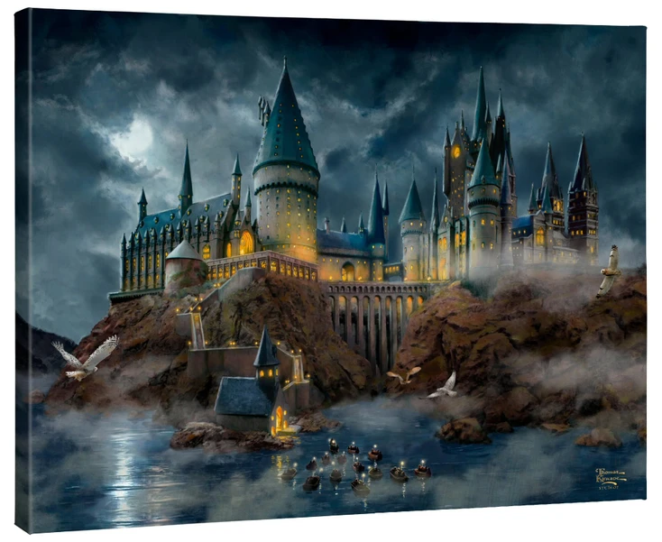 24" x 30" Harry Potter Hogwarts Castle Wrapped Canvas Wall Art