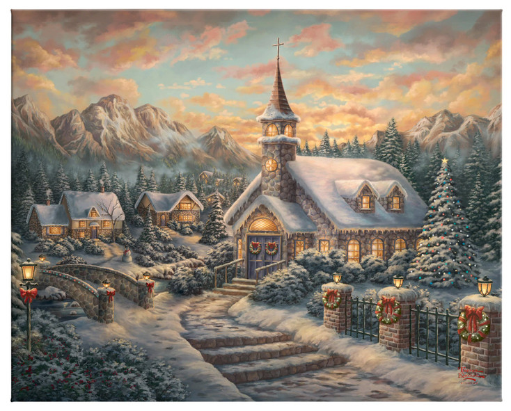 24" x 30" Christmas Service Wrapped Canvas Wall Art
