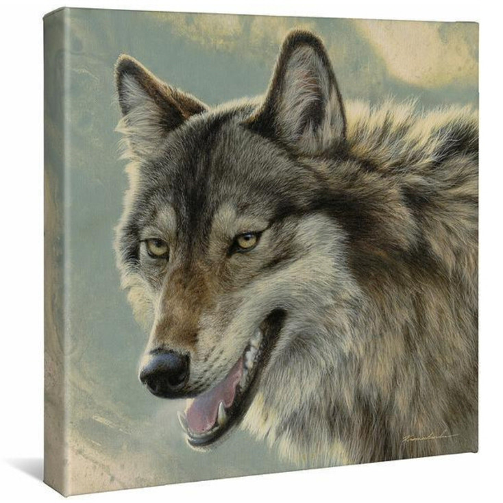 14" x 14" The Alpha Wolf Wrapped Canvas Wall Art