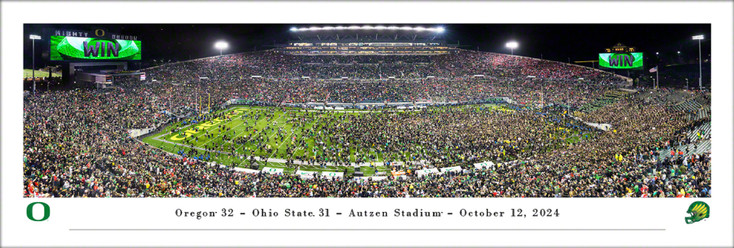 Oregon Ducks Football Celebration Panoramic Art Print