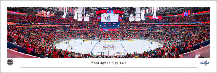Washington Capitals Hockey Center Ice Panoramic Art Print