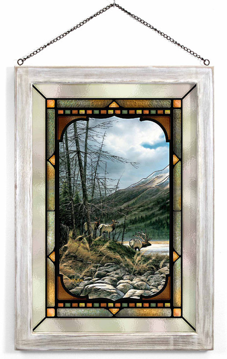14" x 20" The Master's Domain Framed Glass Art