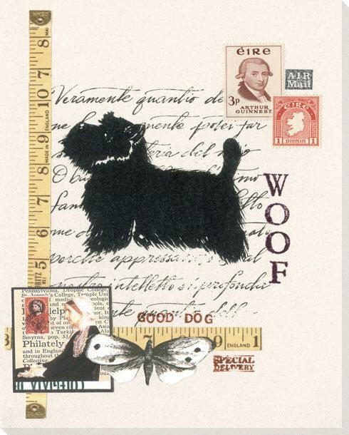 West Highland Terrier Dog Wrapped Canvas Giclee Print Wall Art