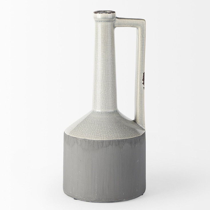 White And Gray Jug Vase