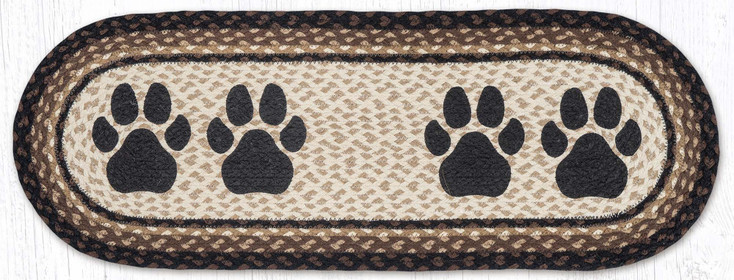 13" x 36" Dog Paw Oval Table Runner