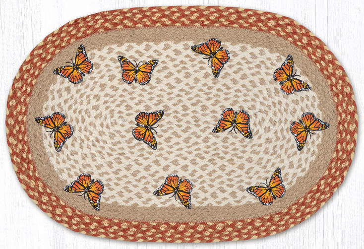 20" x 30" Monarch Oval Patch Jute Rug