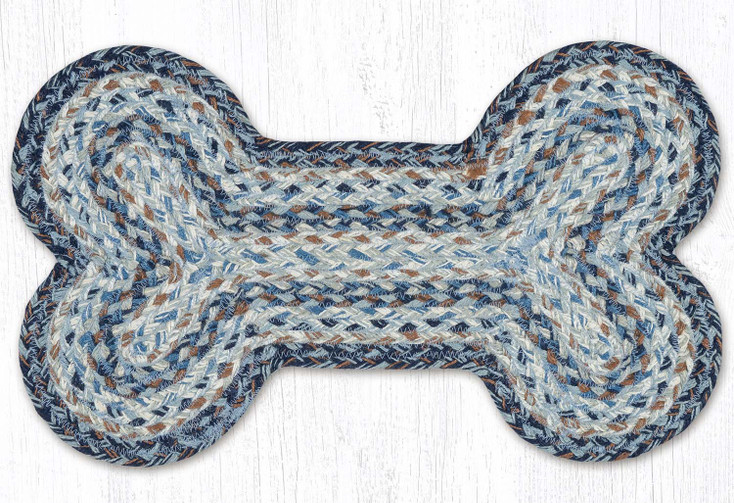 13" x 22" Denim Medium Dog Bone