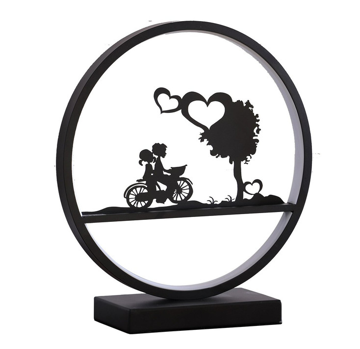 13in Black Bedside Led Table Lamp