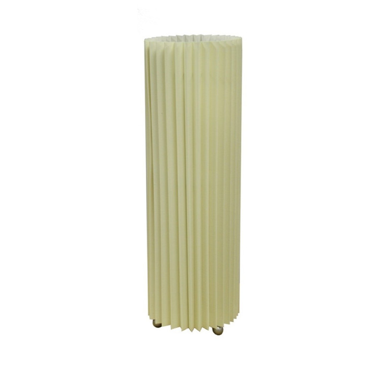 17" Off-White Metal Bedside Table Lamp with Off-White Shade