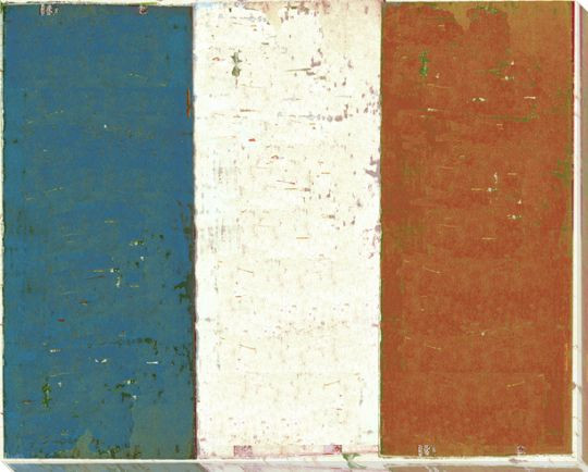 France: French Flag Wrapped Canvas Giclee Print Wall Art