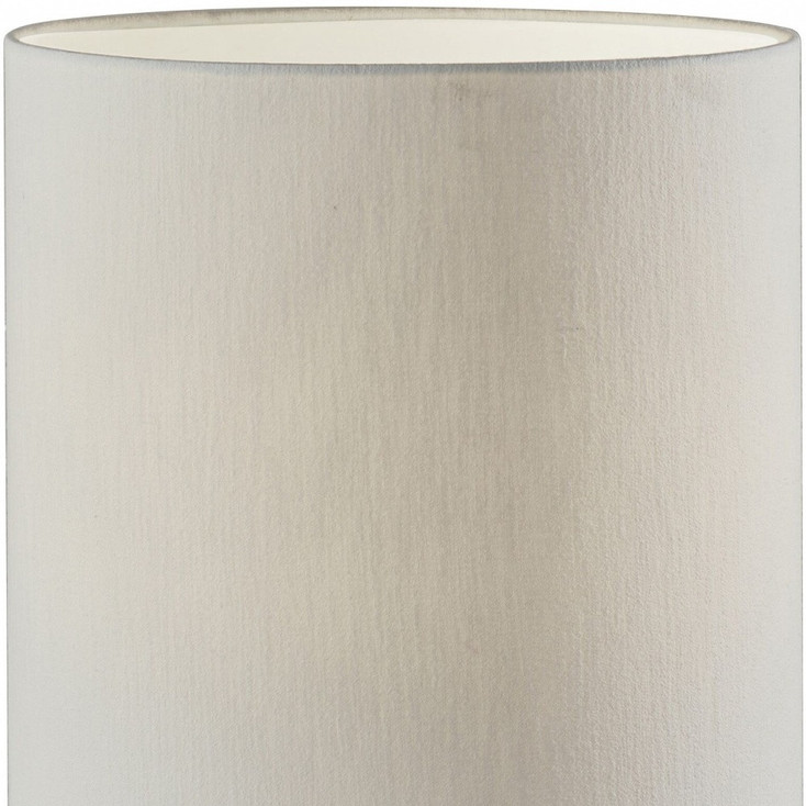Natural Wood Circular Block Table Lamp