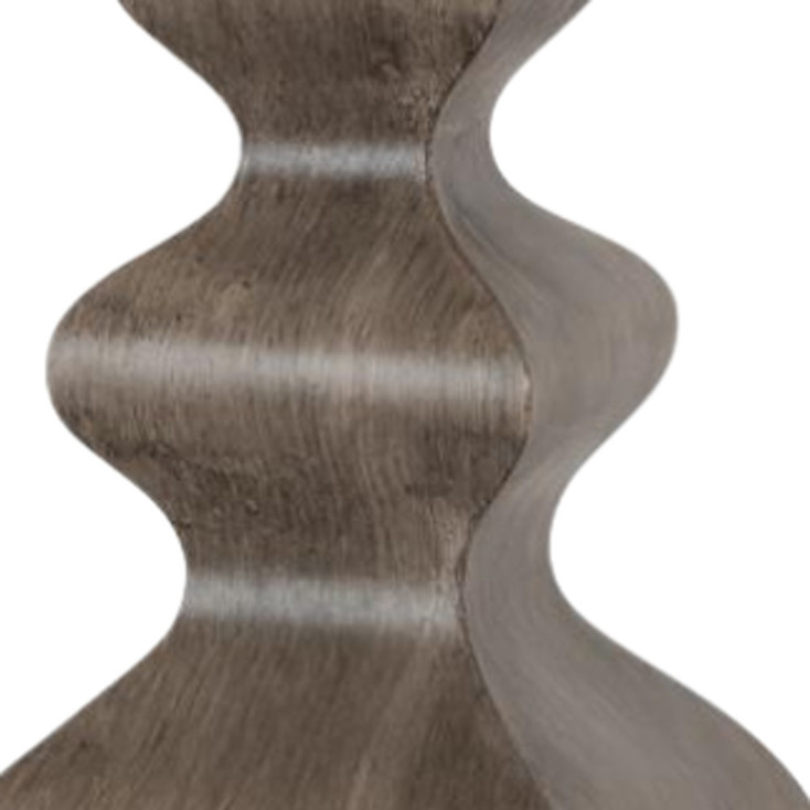 Set of Two 30" Distressed Brown Table Lamp with White Cone Shade