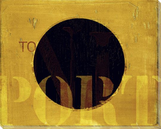 Intl. Maritime Signal Flag To Port Wrapped Canvas Giclee Print