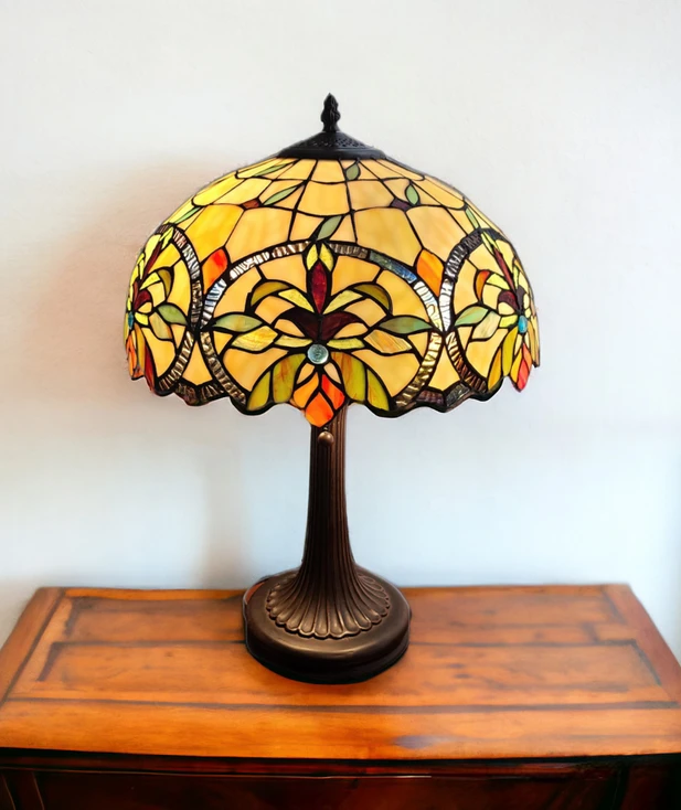 23" Dark Brown Metal Two-Light Candlestick Table Lamp with White Lamp Shade