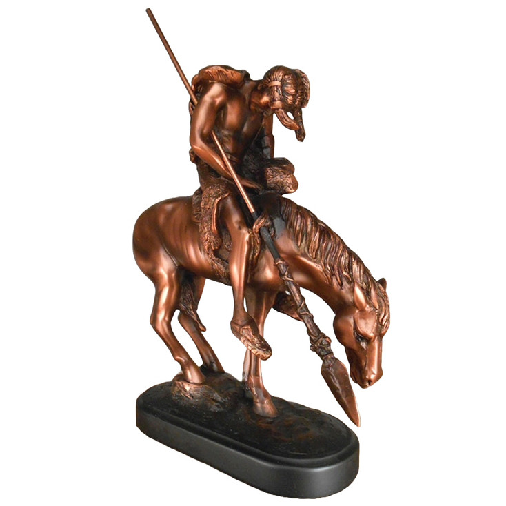 9.5" End of the Trail Statue - Bronze Finish