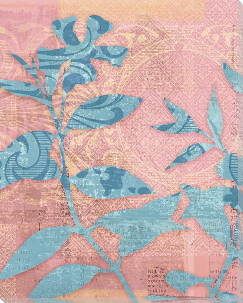 Pastel Garden 2 Wrapped Canvas Giclee Art Print Wall Art