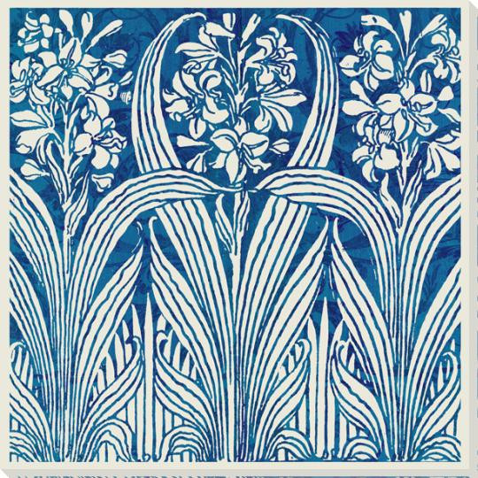 Floral Motifs 2 Wrapped Canvas Giclee Art Print Wall Art