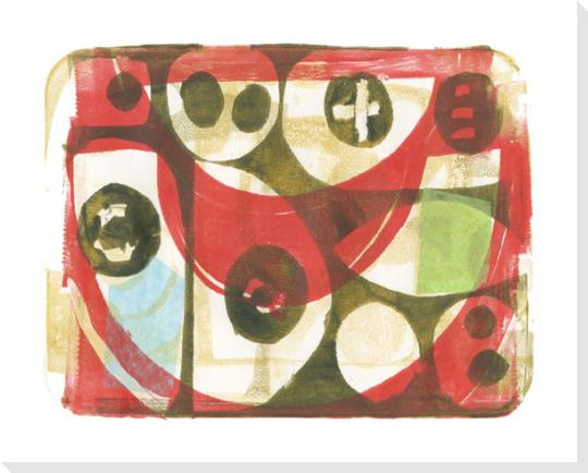 Mono Plate 14 Wrapped Canvas Giclee Art Print Wall Art