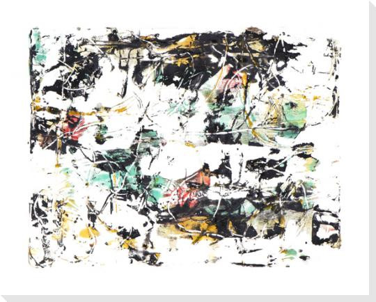 Mono Plate 26 Wrapped Canvas Giclee Art Print Wall Art