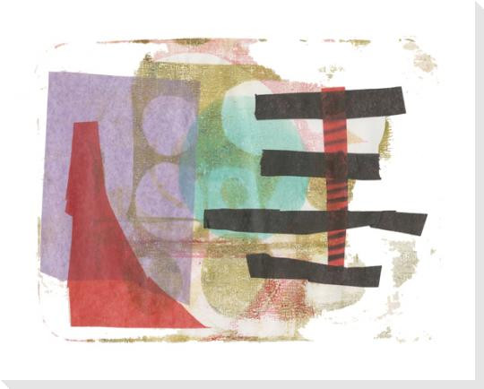 Mono Plate 9 Wrapped Canvas Giclee Art Print Wall Art