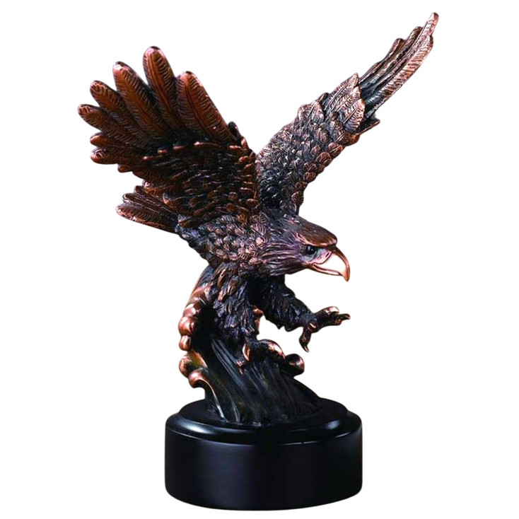 7.5" Landing Eagle Statue - Bronze Finish